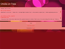 Tablet Screenshot of chicksontrips.blogspot.com