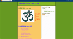 Desktop Screenshot of dharma-saludyestetica.blogspot.com