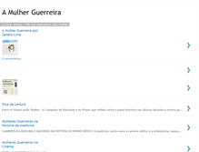 Tablet Screenshot of amulherguerreira.blogspot.com