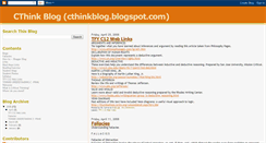 Desktop Screenshot of cthinkblog.blogspot.com