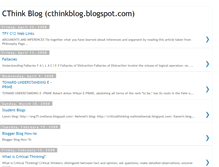 Tablet Screenshot of cthinkblog.blogspot.com