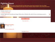 Tablet Screenshot of fightingcancer-rakesh.blogspot.com