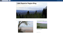 Desktop Screenshot of lakesuperiorregionblog.blogspot.com