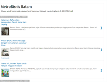 Tablet Screenshot of metrobisnis-batam.blogspot.com