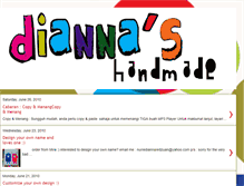 Tablet Screenshot of diannahandmade.blogspot.com