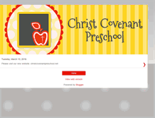 Tablet Screenshot of christcovenantpreschool.blogspot.com