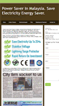 Mobile Screenshot of powersavermalaysia.blogspot.com