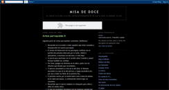 Desktop Screenshot of misadedoce.blogspot.com