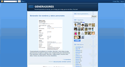 Desktop Screenshot of generadores.blogspot.com