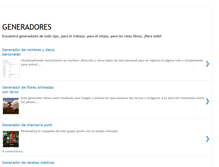 Tablet Screenshot of generadores.blogspot.com