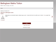 Tablet Screenshot of bellinghammathstuition.blogspot.com