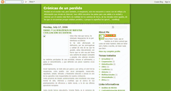 Desktop Screenshot of cronicas-perdidas.blogspot.com