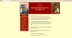 Desktop Screenshot of myrrhbearersmonastery.blogspot.com