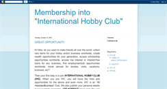 Desktop Screenshot of internationalhobbyclub.blogspot.com