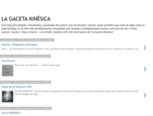 Tablet Screenshot of lagacetakinesica.blogspot.com