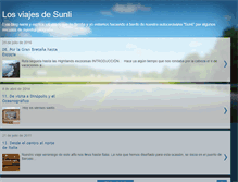 Tablet Screenshot of losviajesdesunli.blogspot.com