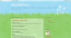 Desktop Screenshot of blissfulthots.blogspot.com