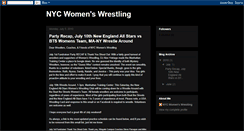 Desktop Screenshot of nycwomenswrestling.blogspot.com