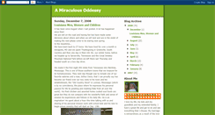 Desktop Screenshot of amiraculousoddessy.blogspot.com