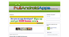 Desktop Screenshot of fullandroidapps.blogspot.com