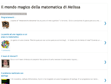 Tablet Screenshot of ilmondomagicodellamatematica.blogspot.com