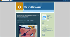 Desktop Screenshot of eruditebaboon.blogspot.com