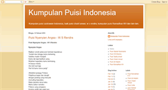 Desktop Screenshot of kumpulanpuisiindonesia.blogspot.com