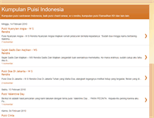 Tablet Screenshot of kumpulanpuisiindonesia.blogspot.com