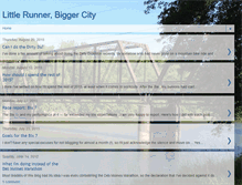 Tablet Screenshot of littlerunnerbiggercity.blogspot.com