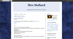 Desktop Screenshot of mrsmallard.blogspot.com