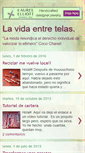 Mobile Screenshot of lavidaentretelas.blogspot.com