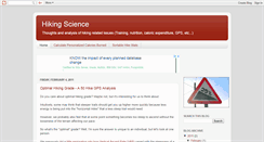 Desktop Screenshot of hikingscience.blogspot.com