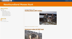 Desktop Screenshot of newfoundlandmoosehunt.blogspot.com