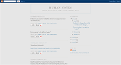 Desktop Screenshot of humannotes.blogspot.com