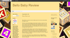 Desktop Screenshot of bellobabyreview.blogspot.com