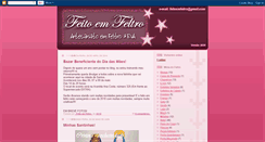 Desktop Screenshot of feitoemfeltro.blogspot.com