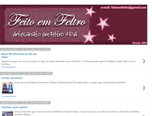 Tablet Screenshot of feitoemfeltro.blogspot.com