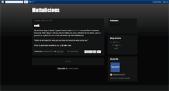 Desktop Screenshot of mattalicious.blogspot.com