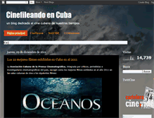 Tablet Screenshot of cinefileandoencuba.blogspot.com