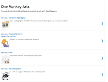 Tablet Screenshot of onemonkeyarts.blogspot.com