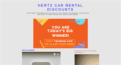 Desktop Screenshot of hertzcarrentaldiscounts.blogspot.com