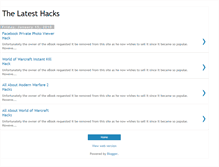 Tablet Screenshot of latesthacks4u.blogspot.com