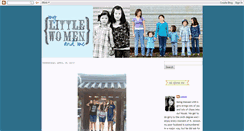 Desktop Screenshot of mylittlewomenandme.blogspot.com