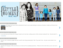 Tablet Screenshot of mylittlewomenandme.blogspot.com