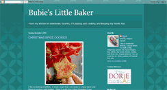 Desktop Screenshot of bubieslittlebaker.blogspot.com