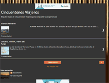 Tablet Screenshot of cincuentonesviajeros.blogspot.com