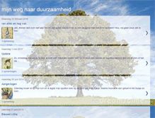 Tablet Screenshot of mijnwegnaarduurzaamheid.blogspot.com