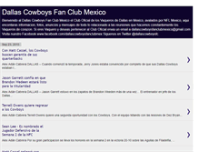 Tablet Screenshot of dallascowboysfanclubmexico.blogspot.com