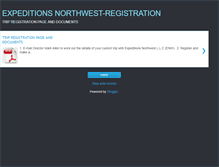 Tablet Screenshot of expeditionsnorthwest.blogspot.com