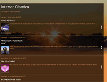 Tablet Screenshot of interiorcosmico.blogspot.com